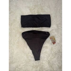 NEENA SWIM size S dark brown bikini set 2 piece
